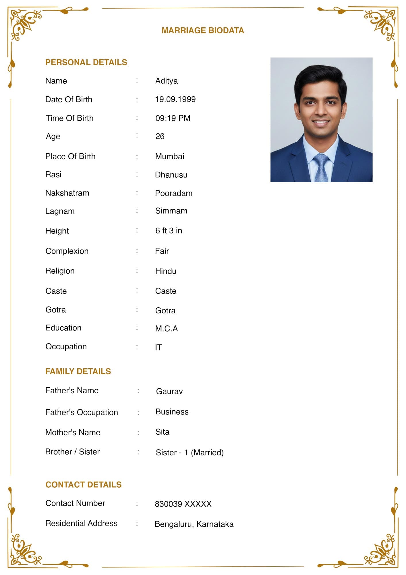 Hindu Marriage Biodata Format Explained: Gotra, Nakshatra & Rashi