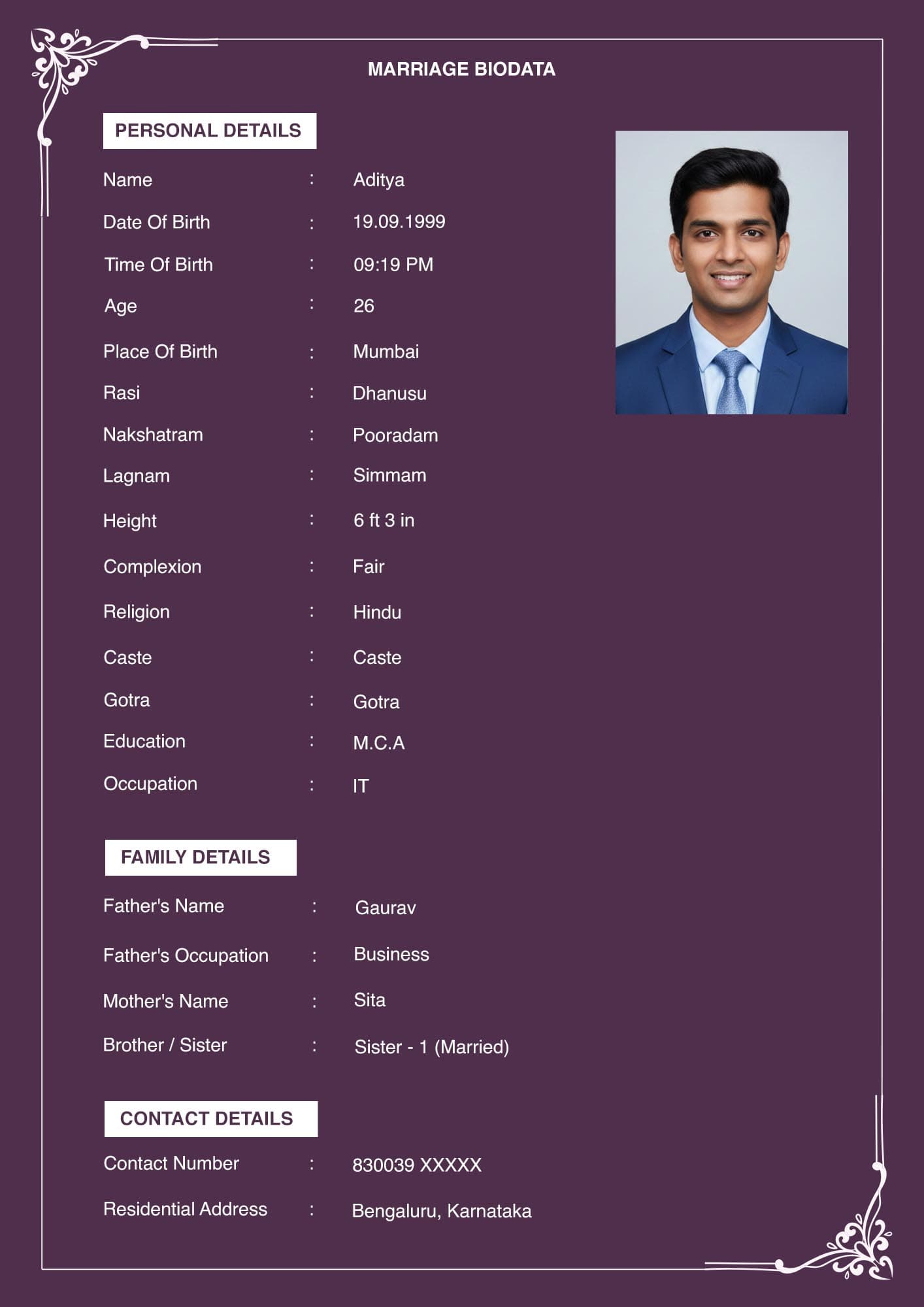 The Ideal Marriage Biodata Format for Girl: Making a Great Impression